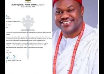 Ex-Delta Speaker, Ochei resigns from APC