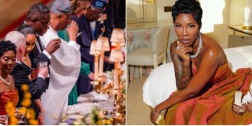 Singer Tiwa Savage receives backlash over old dinner party with Tinubu in London