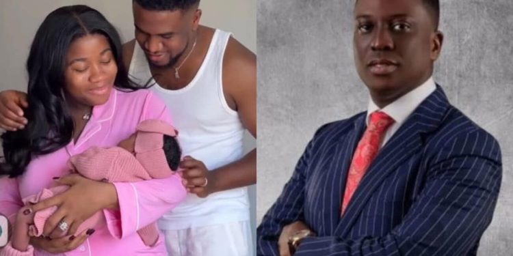 Veekee James, husband reveals clergyman behind birth of their first child