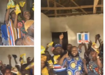 Oyo residents express support for APC candidate who gave them 1kg sachets of semovita