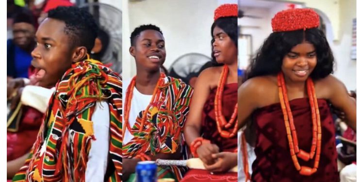 Tiktoker Peller officially pays Jarvis bride price in Benin
