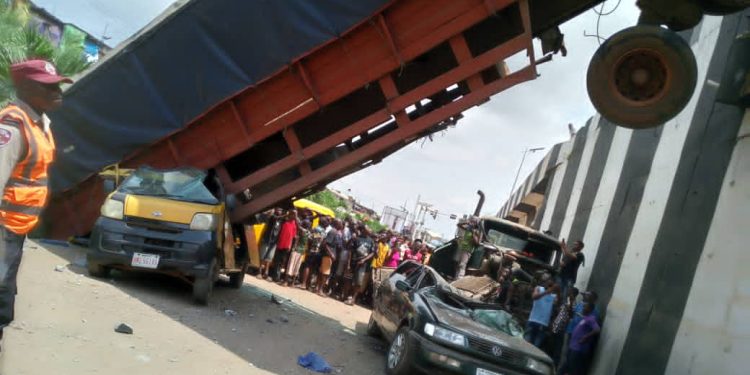 Two Injured Four Escape Unhurt At The Onitsha Fly Over Accident