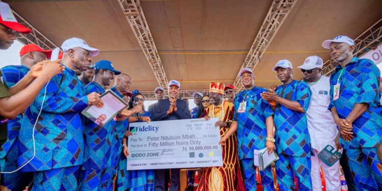 Mbah’s Kinsmen Treat Him to Grand Reception, Hail Achievements