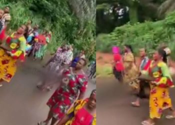 “Ashawo must go” — Nigerian women protest against sex workers in community