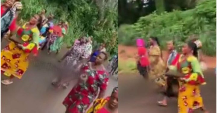 “Ashawo must go” — Nigerian women protest against sex workers in community