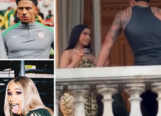 Fans go wild as Cardi B and Super Eagles star Maduka Okoye get cosy at Paris Fashion Week