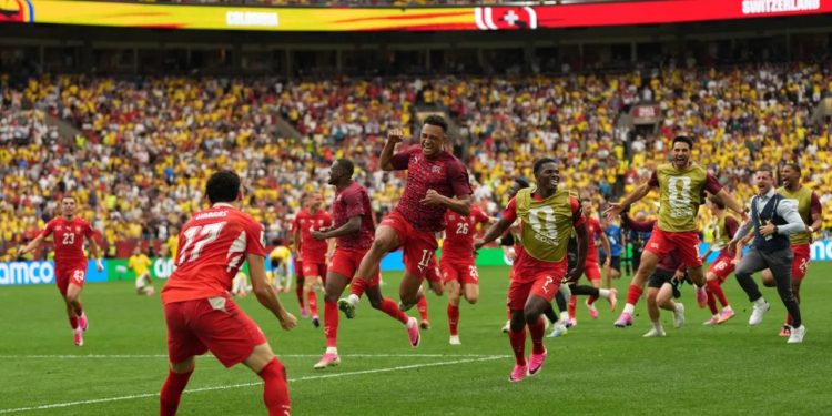 Switzerland beat Colombia to reach first World Cup quarter-finals
