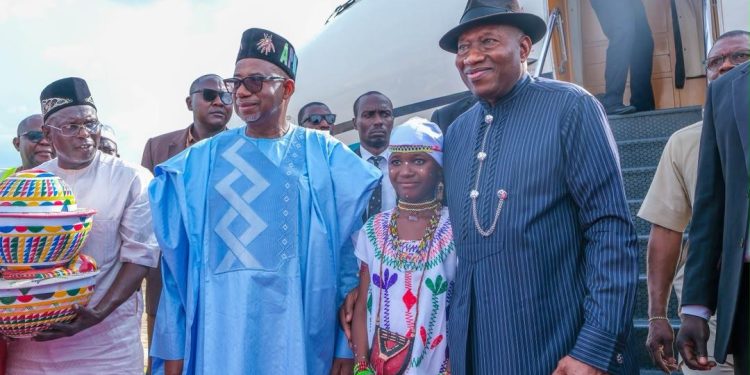 Jonathan Arrives Bauchi for Democracy Dialogue, Set to Commission Major Roads