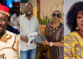 Billionaire Obi Cubana gifts veteran actress luxury phone after she was mocked for using an old android