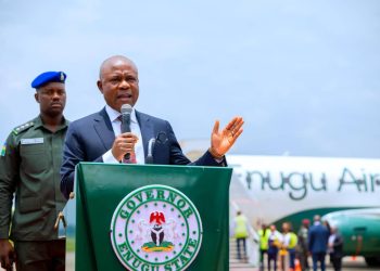 In Major Milestone, Mbah Flags Off Enugu Air Maiden Int’l Flight to Douala, Cameroon