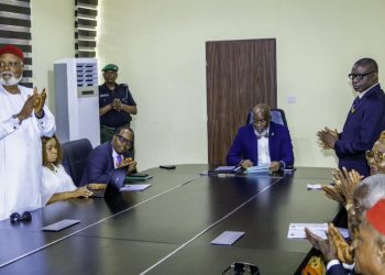 Mbah Inaugurates Reconstituted Civil Service Commission, Governing Councils of ESUT, IMT, ESCET, Enugu Poly, TVET Board