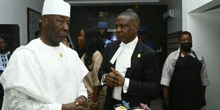 Retired IGPs, MD Abubakar, Alkali, Bianca Ojukwu, others celebrate DIG Mba as ex-cop opens law office in Abuja on Birthday