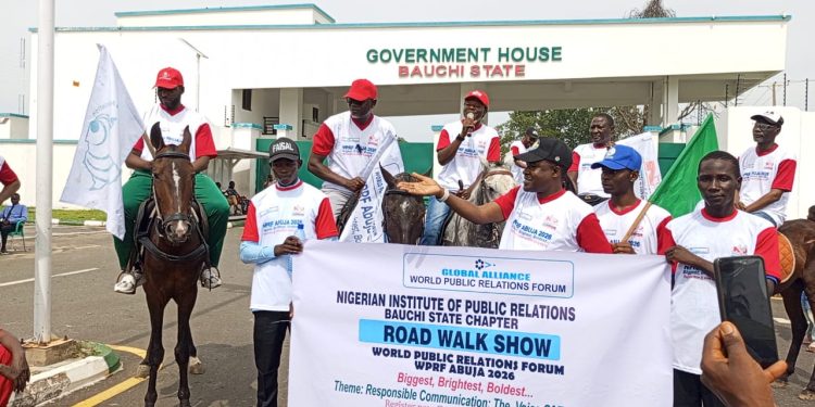 NIPR Bauchi Holds Road Walk to Mobilise Support for World PR Forum 2026