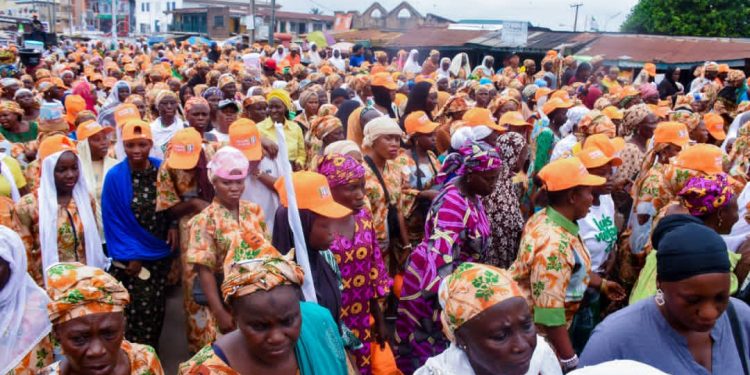 Kwara Central APC Women Hold Mega Rally For AbdulRazaq’s Senatorial Bid