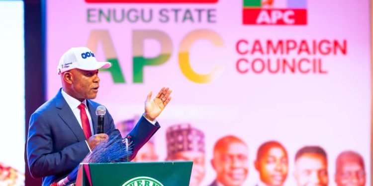 Mbah Inaugurates Enugu APC Campaign Council, Banks on Achievements