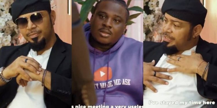 Moment actor Ramsey Nouah walks out of an interview after being belittled